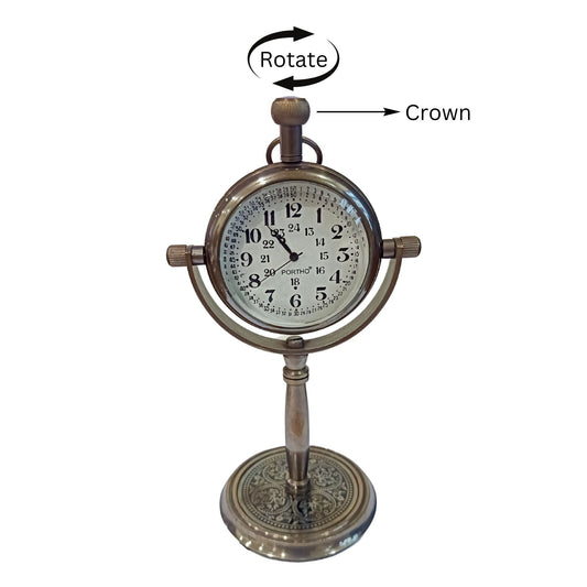 How to Adjust the Time in Portho Desk Clocks