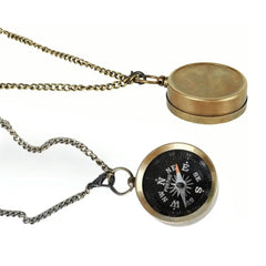 Antique Brass Compass Necklace BCN125