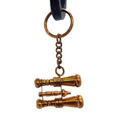 Binocular Brass Key Ring Keychain BBK24
