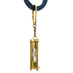Sand Timer Brass Key Ring Keychain STK27