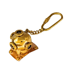 Diving Helmet Brass Key Ring Keychain DHBK17