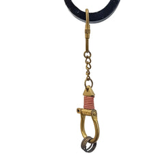 Gold Handcuff Brass Key Ring Keychain GHBKR30
