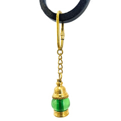Green Lantern Color Oil Lamp Brass Key Ring Keychain BGLK31