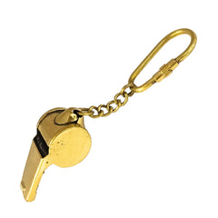 Nautical Scout Whistle Brass Key Ring Keychain NSWBK39