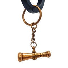 Dark Kaleidoscope Brass Key Ring Keychain DKR47