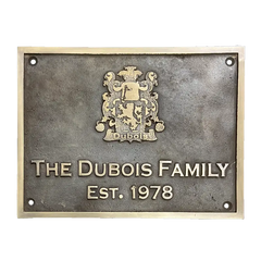 Family Address Brass Plaque Plate FBP129
