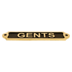 Gents Brass Plaques 22x5 cm BP04