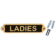 Ladies Brass Plaques 22x5 cm BP06
