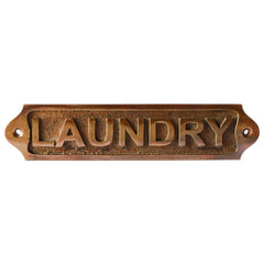 Laundry Brass Plaques 22x5 cm