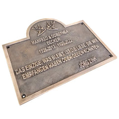 Memorial Brass Plaque Plate MBP03