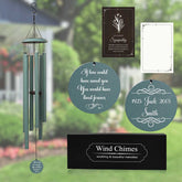 Personalized remembrance chime with custom engraving