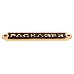 Packages Brass Plaques 22x5 cm PBP16