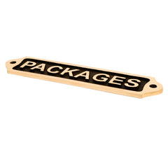 Packages Brass Plaques 22x5 cm PBP16