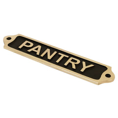 Pantry Brass Plaques 22x5 cm PBP15