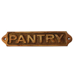 Pantry Brass Plaques PBP62 22x5 cm