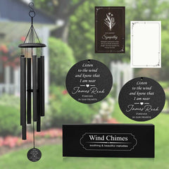 Campana de viento conmemorativa personalizada WCP05  Campana de viento conmemorativa personalizada WCP05