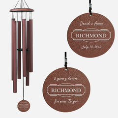 Personalised Wind Chime for Couples WCP07
