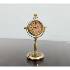 Personalized Brass Desk Clock BDC61
