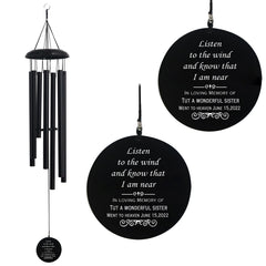Personalized Memorial Wind Chime Gift For Sister MWC97