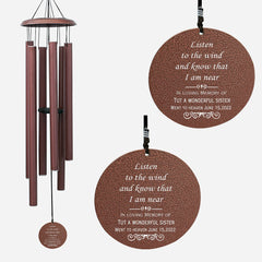 Personalized Memorial Wind Chime Gift For Sister MWC97