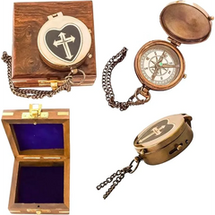 Religious Brass Compass For Gift RBC94