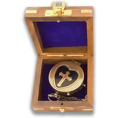 Religious Brass Compass For Gift RBC94