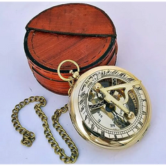 Sundial Compass with Leather Case BC0038