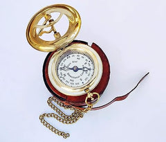 Sundial Compass with Leather Case BC0038