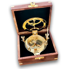Sundial Compass with Wooden Box SC95