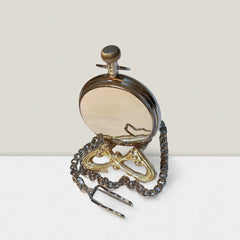 Brass Pocket Chain Watch with Custom Engraving BPCW13