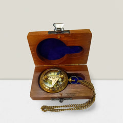 Brass Pocket Chain Watch with Custom Engraving BPCW21