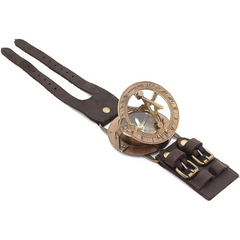 Steampunk Wrist Navitron Brass Sundial Compass SBC41