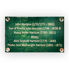 Personalized Engraved and Deep Etched Brass Signs Plaques Plates PEBSP01
