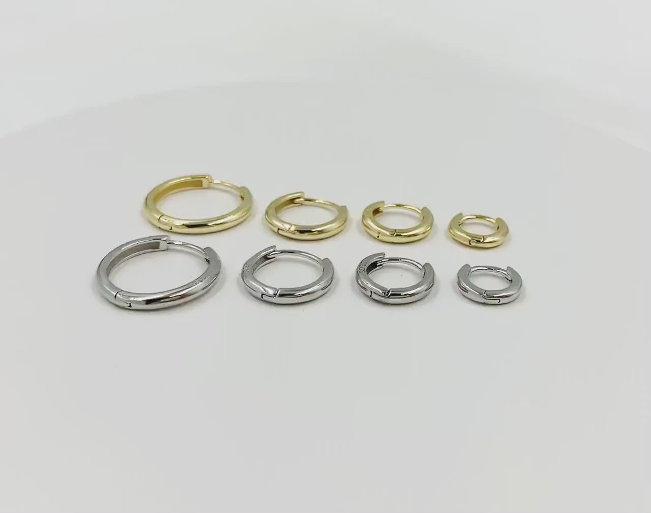 Simple Huggie Hoop Earrings • Gifts For Her • Minimalist Earrings In Sterling Silver • Best friend Gift