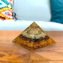4 inches Orgone Pyramid for Wealth Prosperity Attract Money and Success