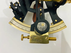 Nautical Marine Instrument Brass Kelvin & Huges London 1917 Black Sextant