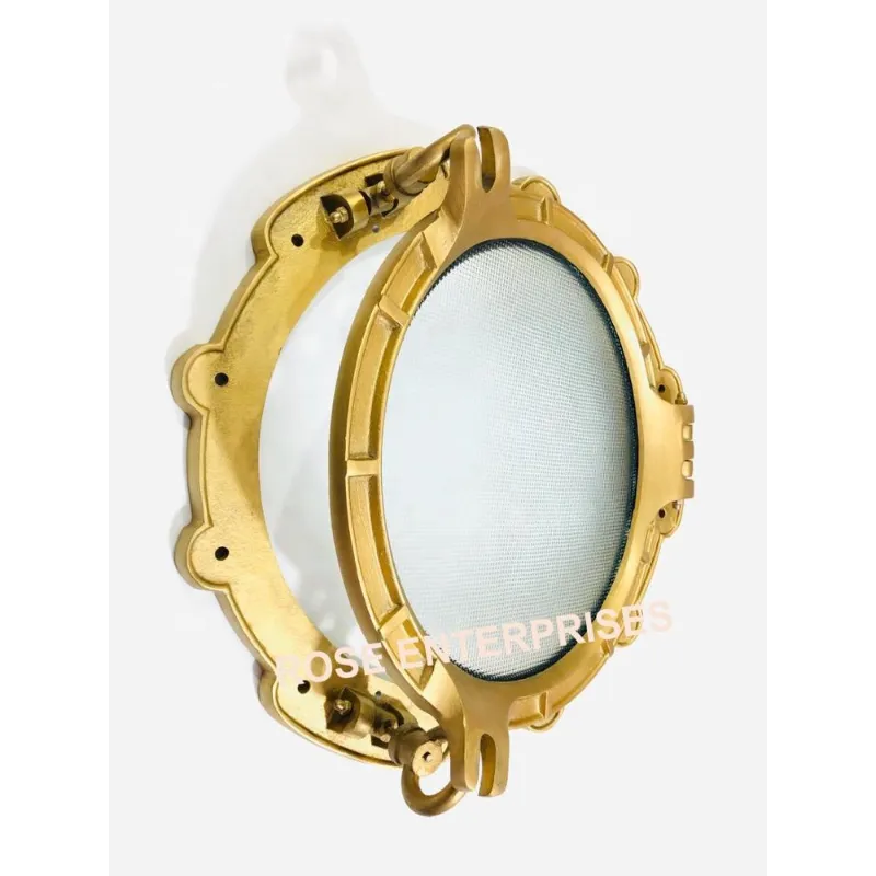 Porthole mirror key chain