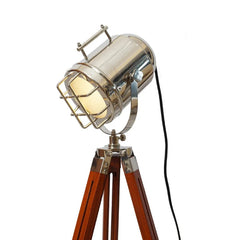 Searchlight Marine Spotlight Vintage Nautical Retro Tripod Floor Lamp Maritime Home Decor
