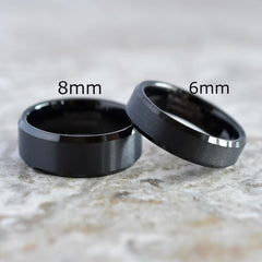 Products Tungsten Ring, Men's Tungsten Wedding Band, Men's Black Wedding Band, Black Tungsten Ring, Tungsten, Tungsten Band, Personalized Ring