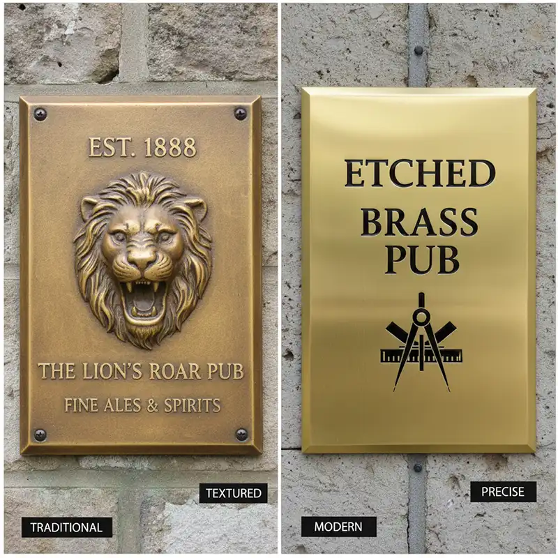Cast Brass Plaques and Etched Plaques
