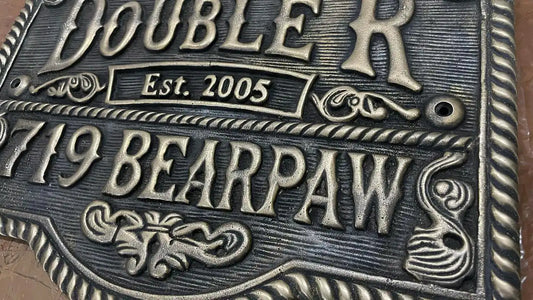 Types of Raised Letter Brass Plaques