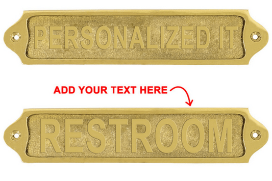 Personalized Brass Plaques: A Symphony of Style and Sentiment