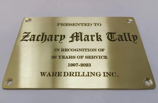 The Versatile Uses of Engraved Brass Plaques: Combining Function and Elegance