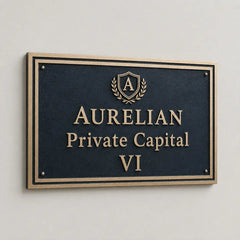 olid brass address plaque featuring engraved house number and custom text