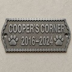 Custom brass nameplate for door with personalized engraving