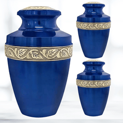 Blue Burial Cremation Urn for Ashes 02