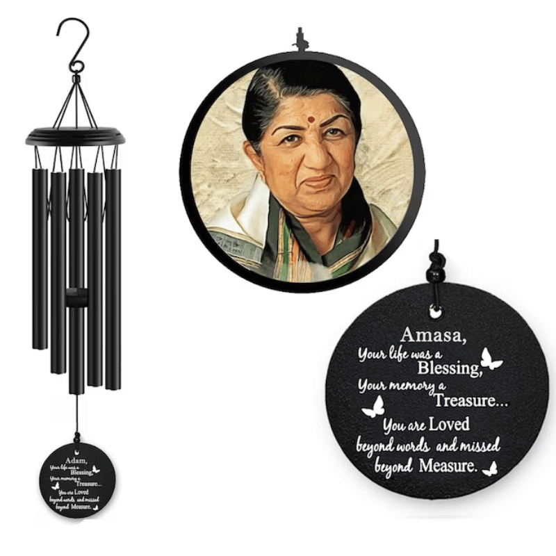 Personalized Memorial Engraved Picture Wind Chimes WCP27