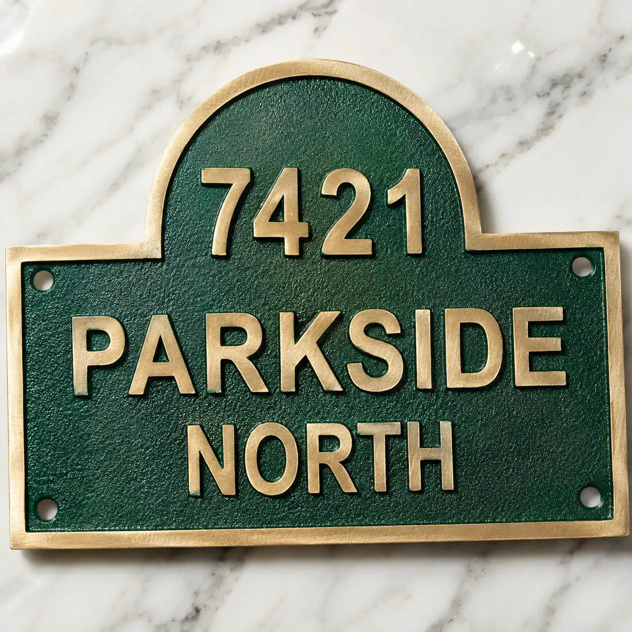 Custom brass name sign for home or office door