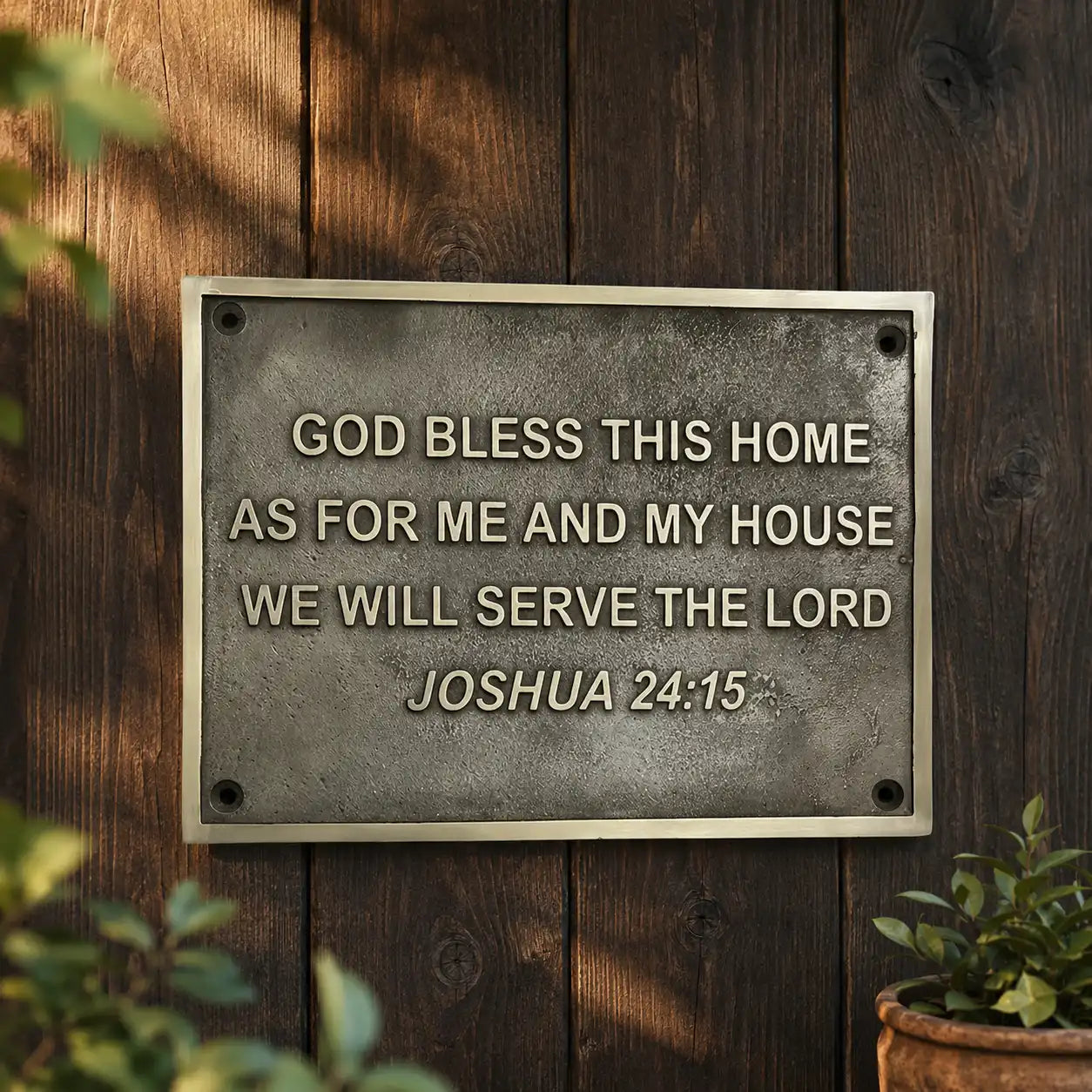 Weather-resistant brass and bronze plaques with personalized engraving