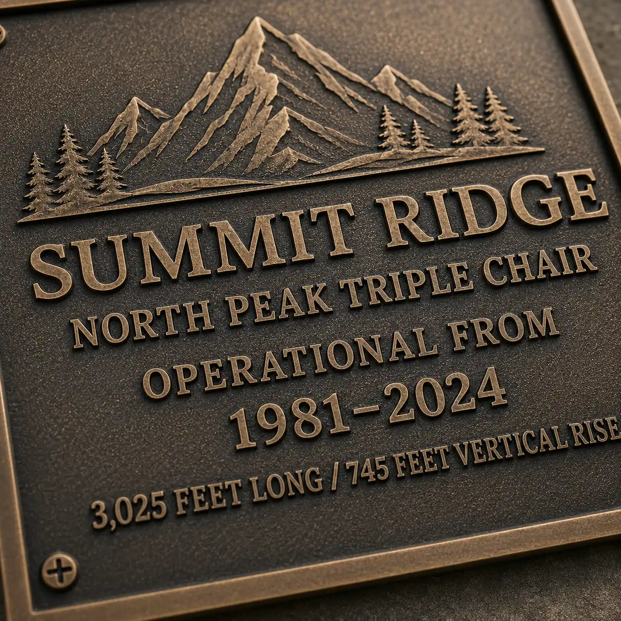Custom bronze commemorative plaque for lasting remembrance